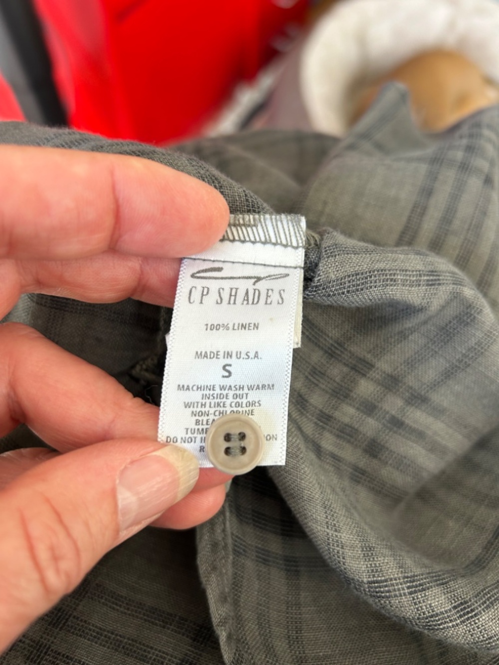 Linen Button front tunic - Picture 9 of 9